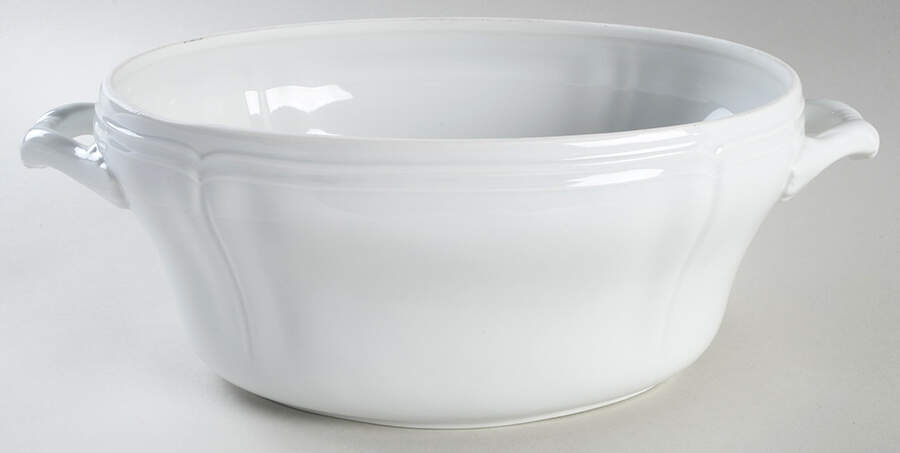 White Antico Doccia Tureen No Lid by Ginori 1735-1