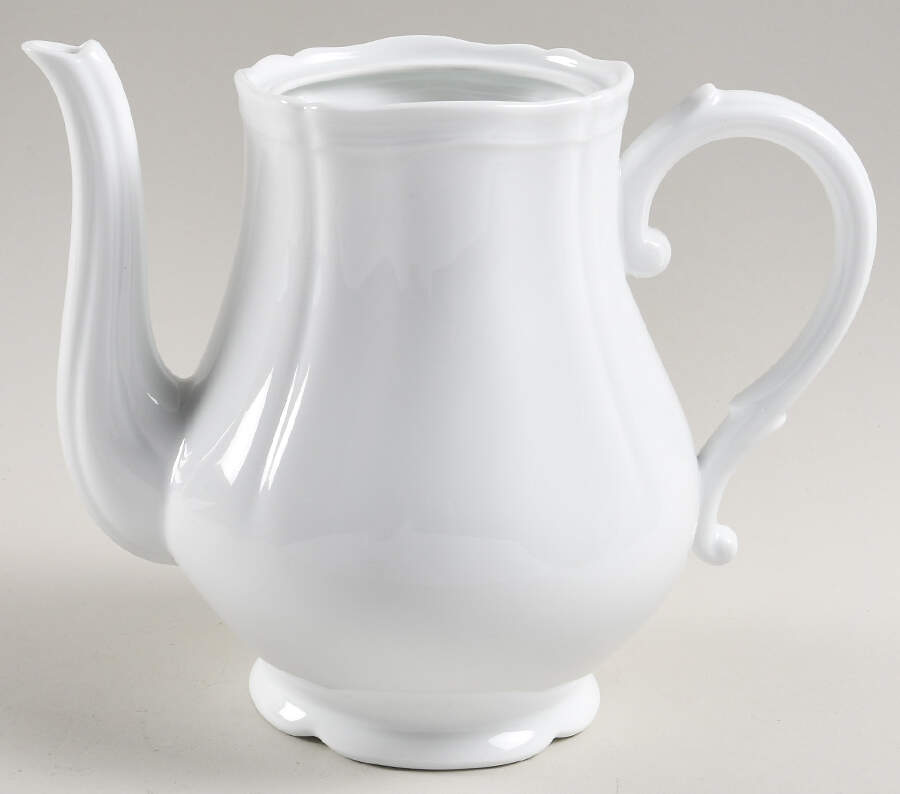 White Antico Doccia Coffee Pot No Lid by Ginori 1735-1