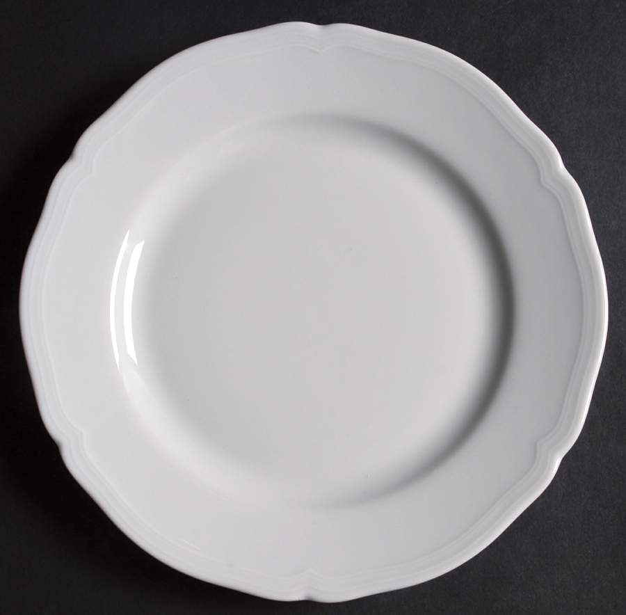 White Antico Doccia Salad Plate by Ginori 1735-1