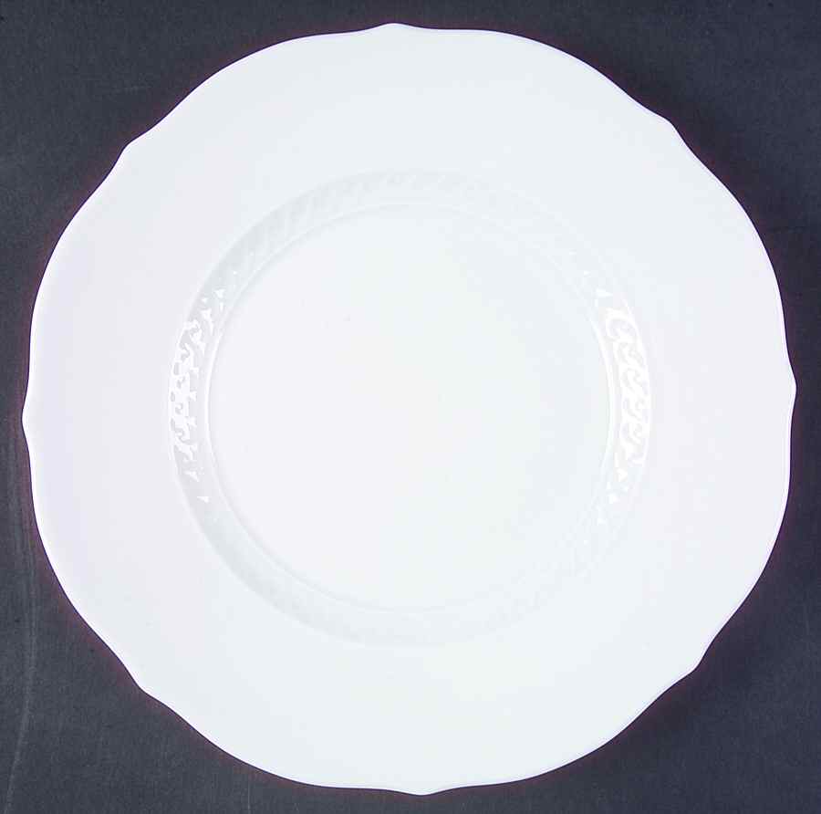 Museo White Dinner Plate by Ginori 1735-1