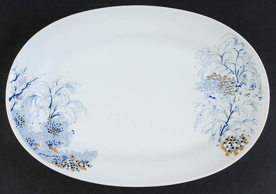 Willow 14" Oval Serving Platter by Ginori 1735-1
