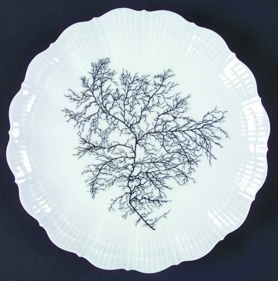 Black Coral Dinner Plate by Giraud China-1