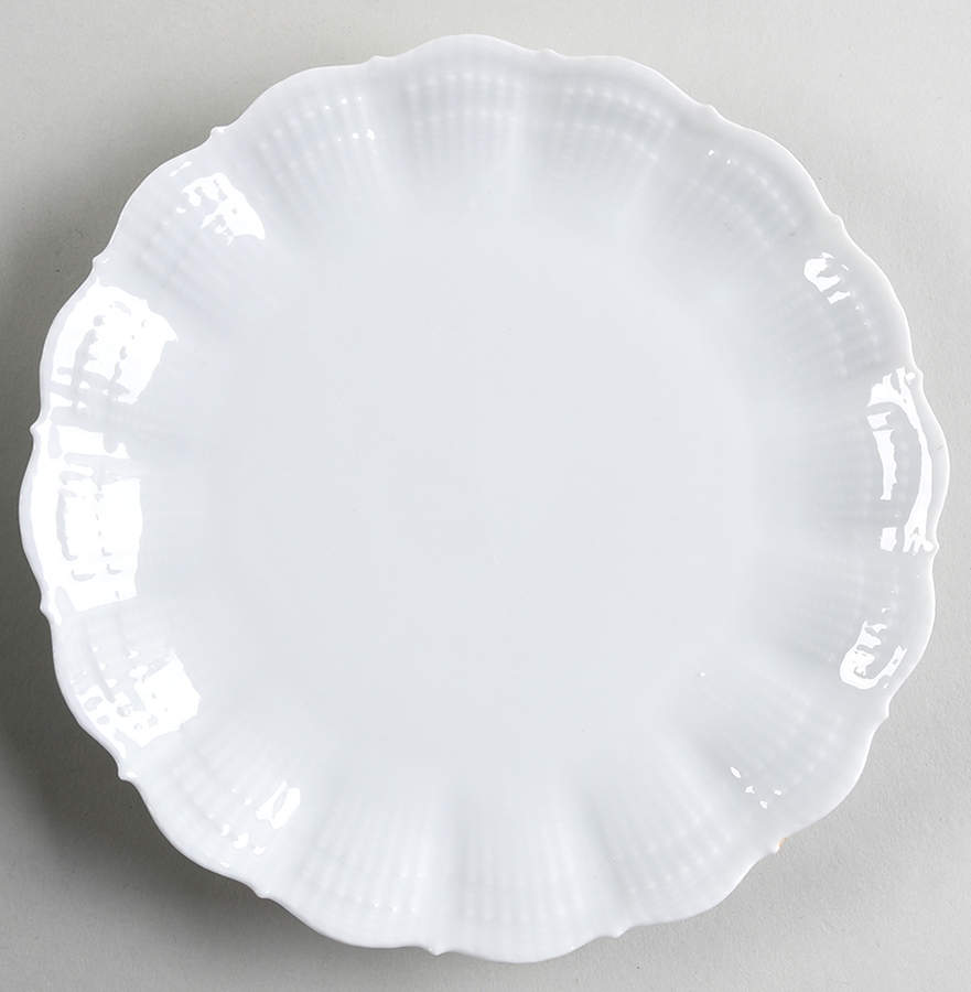 Corail White Dessert/Pie Plate by Giraud China-1