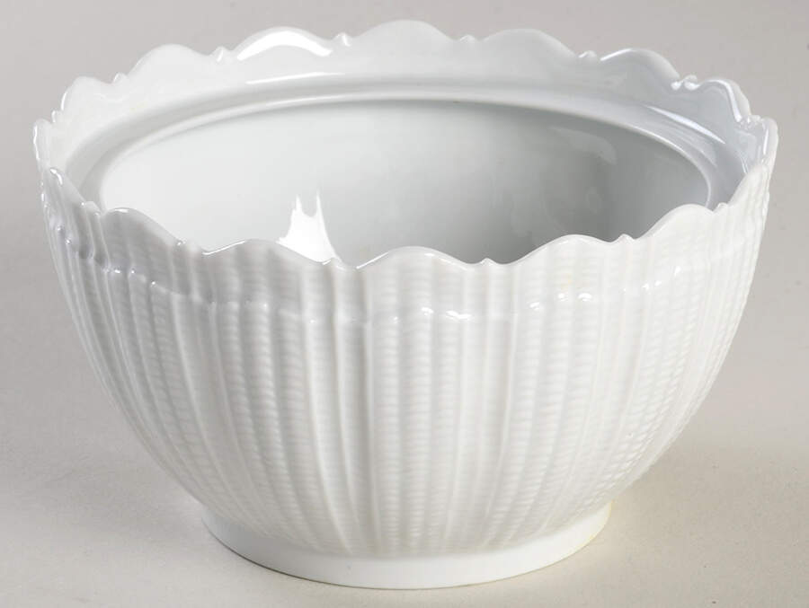 Corail White Sugar Bowl No Lid by Giraud China-1