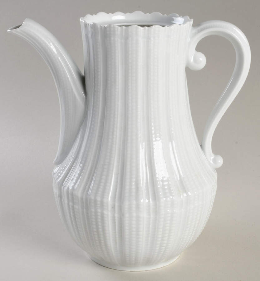 Corail White Coffee Pot No Lid by Giraud China-1