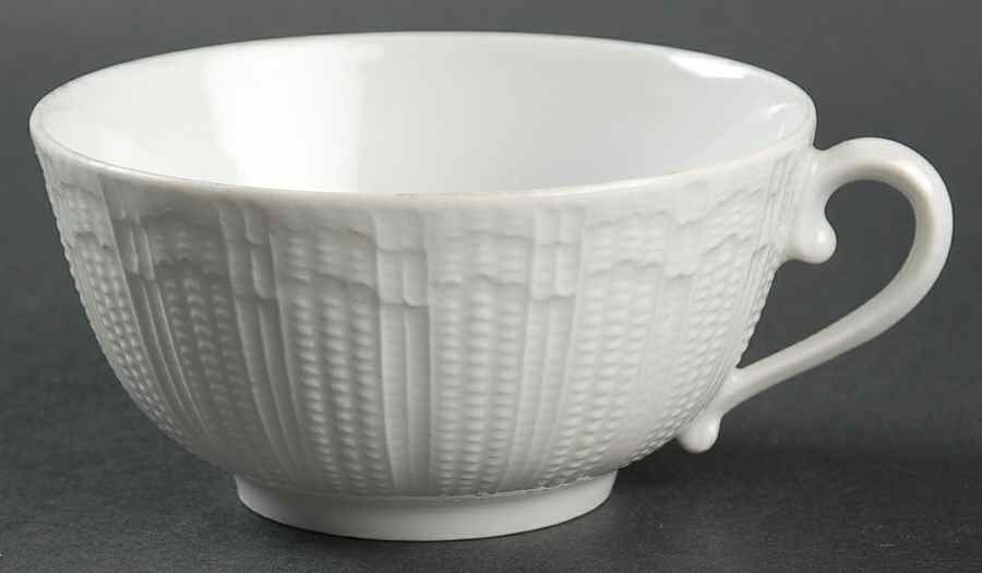 Corail White Flat Cup by Giraud China-1