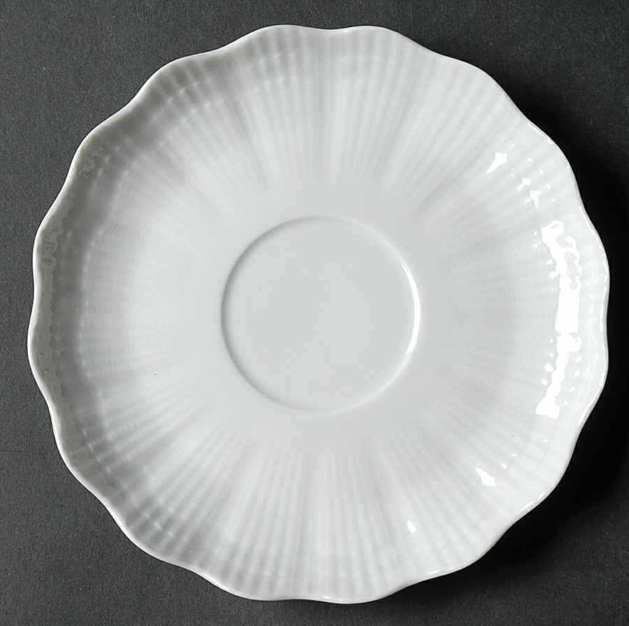 Corail White Saucer by Giraud China-1