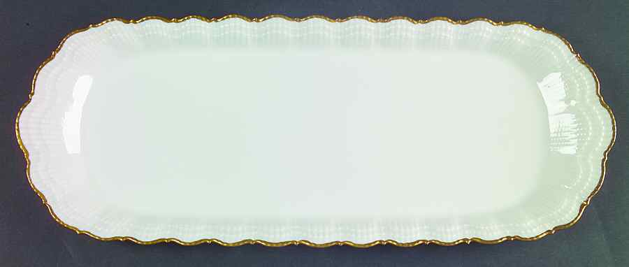 Gold Corail Large Sandwich Tray by Giraud China-1