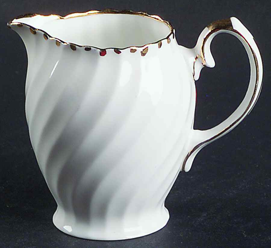 Old Grecian Flute Gold (Gold Dots On Edge) Mini Creamer by Gladstone-1