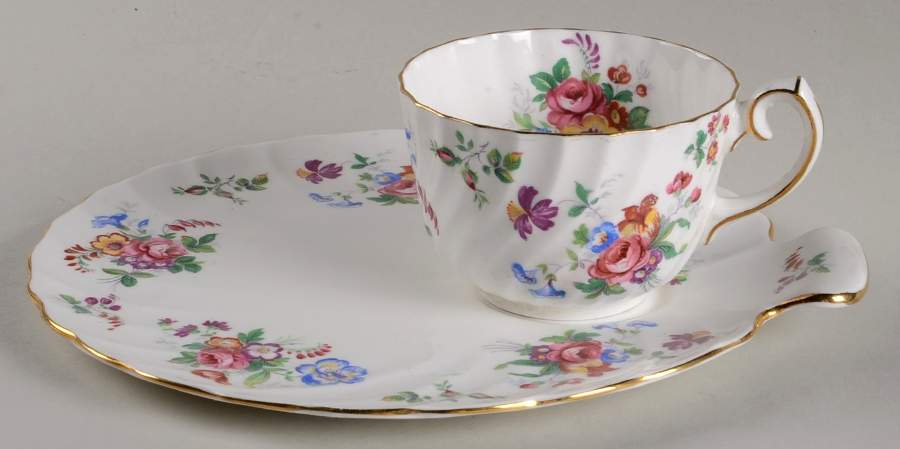 Picardy Snack Plate & Cup Set by Gladstone-1