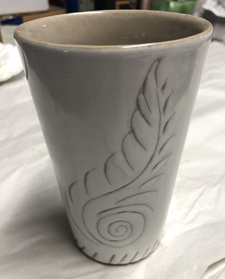 Feather Tall China Tumbler by Glidden-1