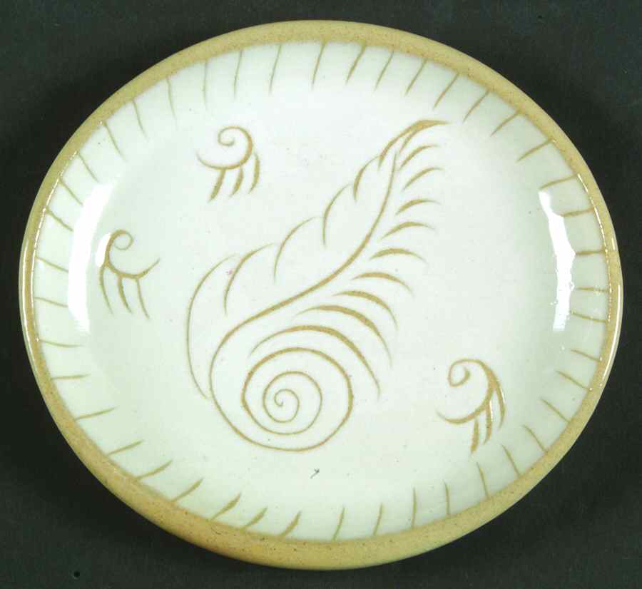 Feather Bread & Butter Plate by Glidden-1