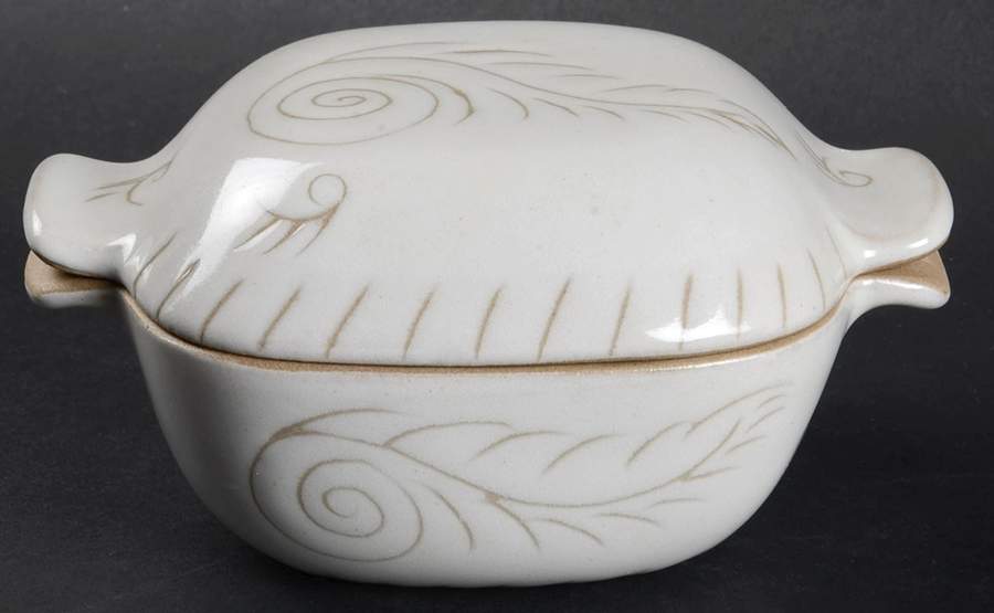 Feather Individual Casserole & Lid by Glidden-1