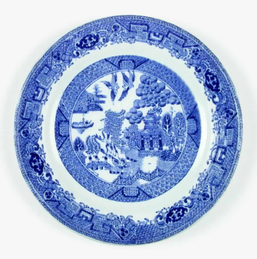 Willow (Restaurant) Salad Plate by Globe Pottery (England)-1