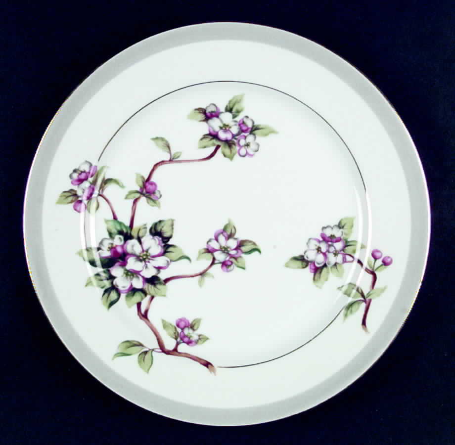 Apple Blossom Dinner Plate by Gold China-1