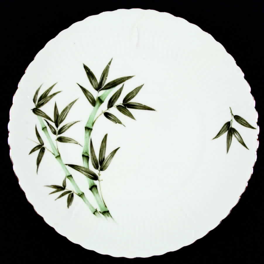 Bamboo (Scalloped) Dinner Plate by Gold China-1
