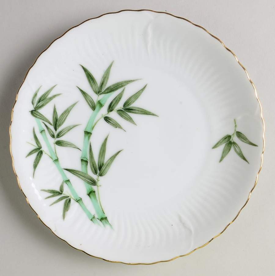Bamboo (Scalloped) Salad Plate by Gold China-1