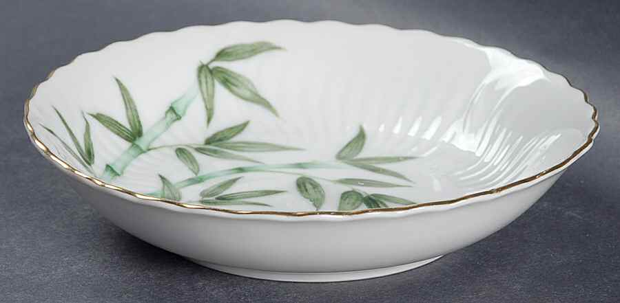 Bamboo (Scalloped) Fruit/Dessert (Sauce) Bowl by Gold China-1
