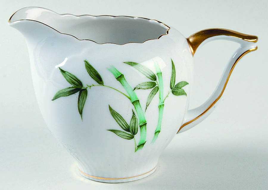 Bamboo (Scalloped) Creamer by Gold China-1