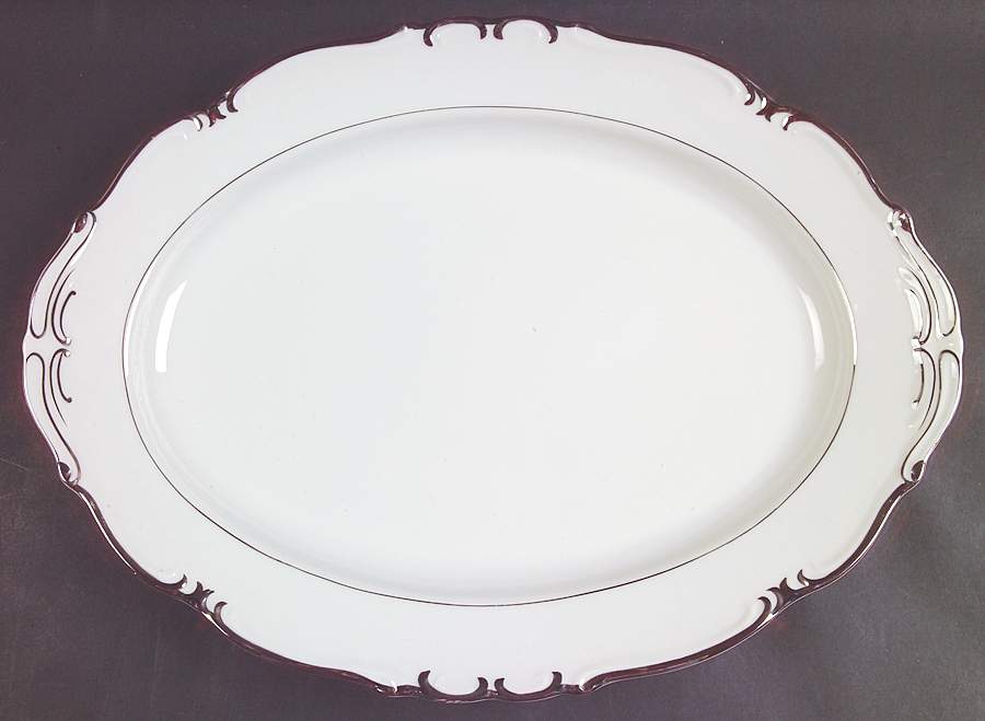 Baronet 16" Oval Serving Platter by Gold China-1
