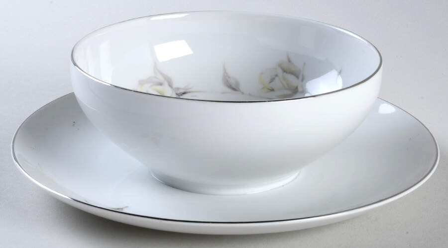 Fascination Gravy Boat with Attached Underplate by Gold China-1