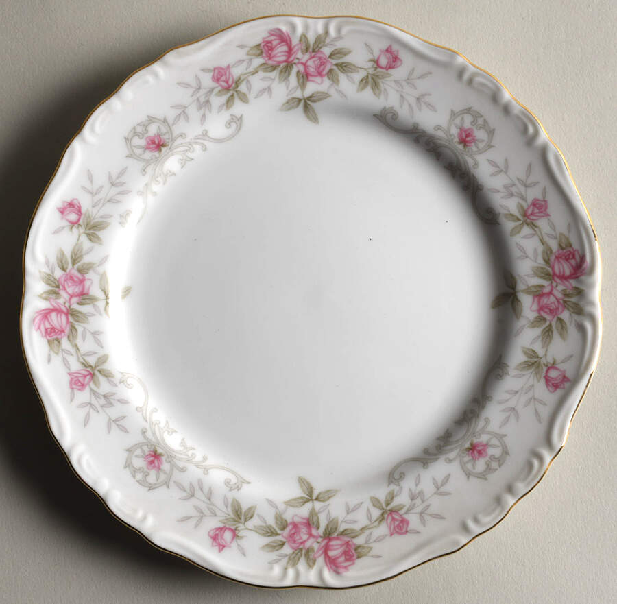 Garland Salad Plate by Gold China-1