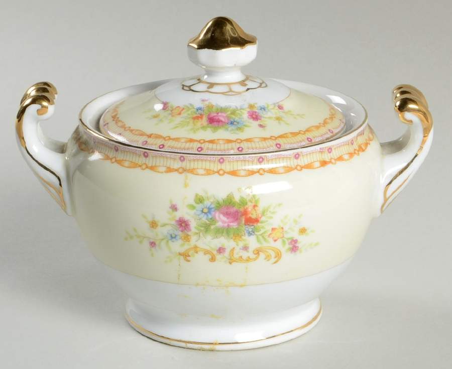 GOC10 Sugar Bowl & Lid by Gold China-1