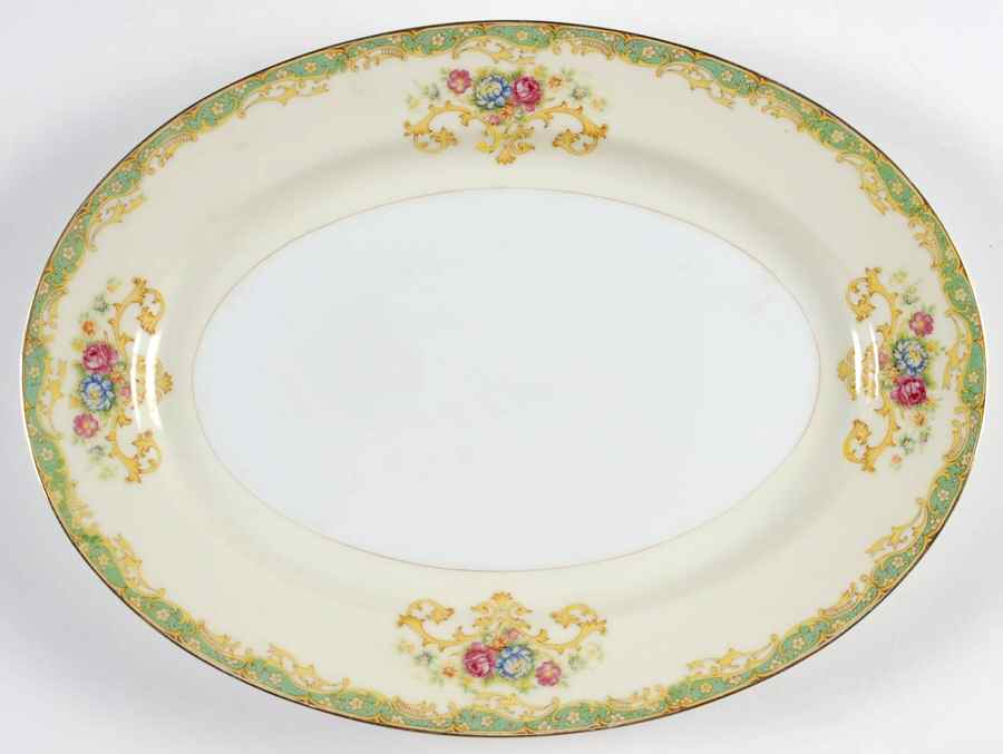 GOC3 12" Oval Serving Platter by Gold China-1