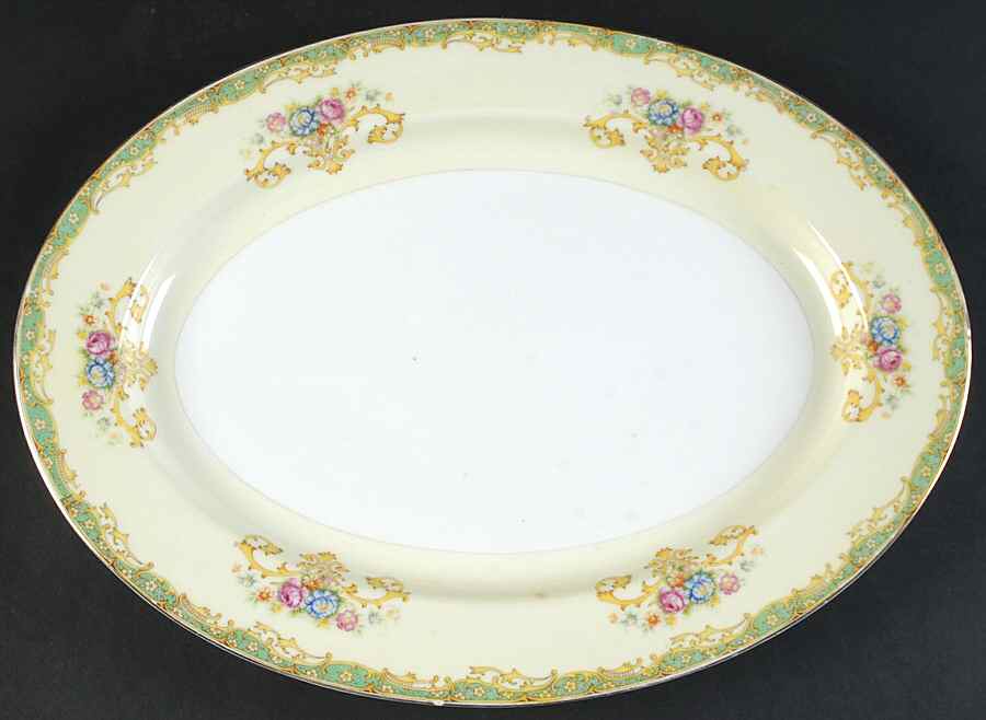 GOC3 14" Oval Serving Platter by Gold China-1