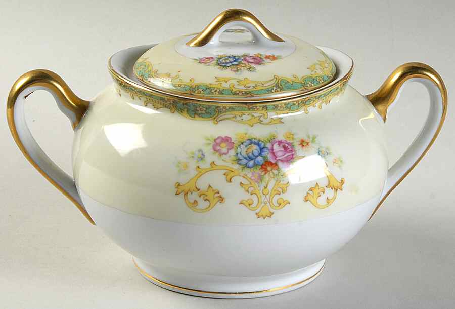 GOC3 Sugar Bowl & Lid by Gold China-1