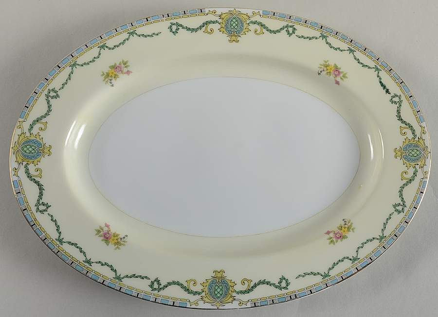 GOC4 12" Oval Serving Platter by Gold China-1