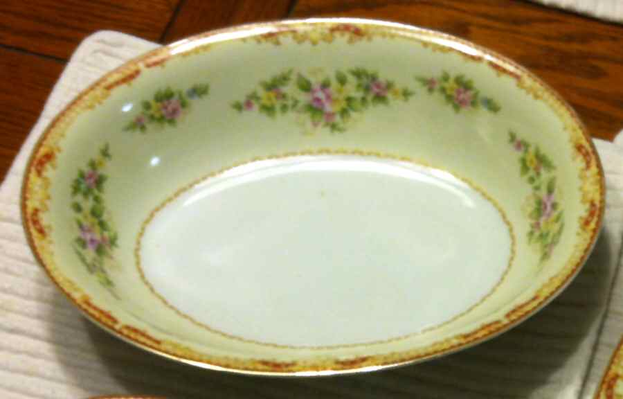 GOC9 10" Oval Vegetable Bowl by Gold China-1