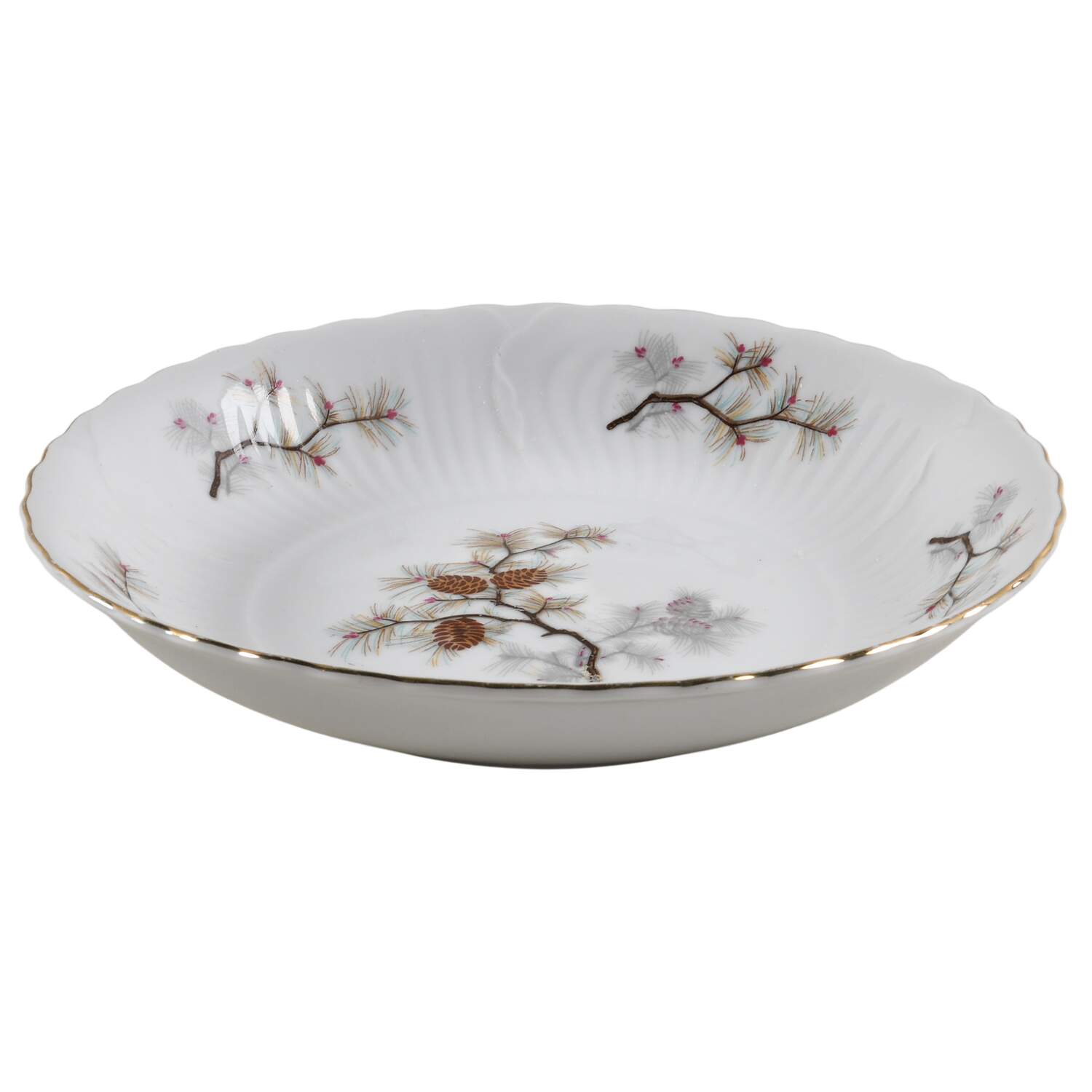 Pine Cone Coupe Soup Bowl by Gold China-1
