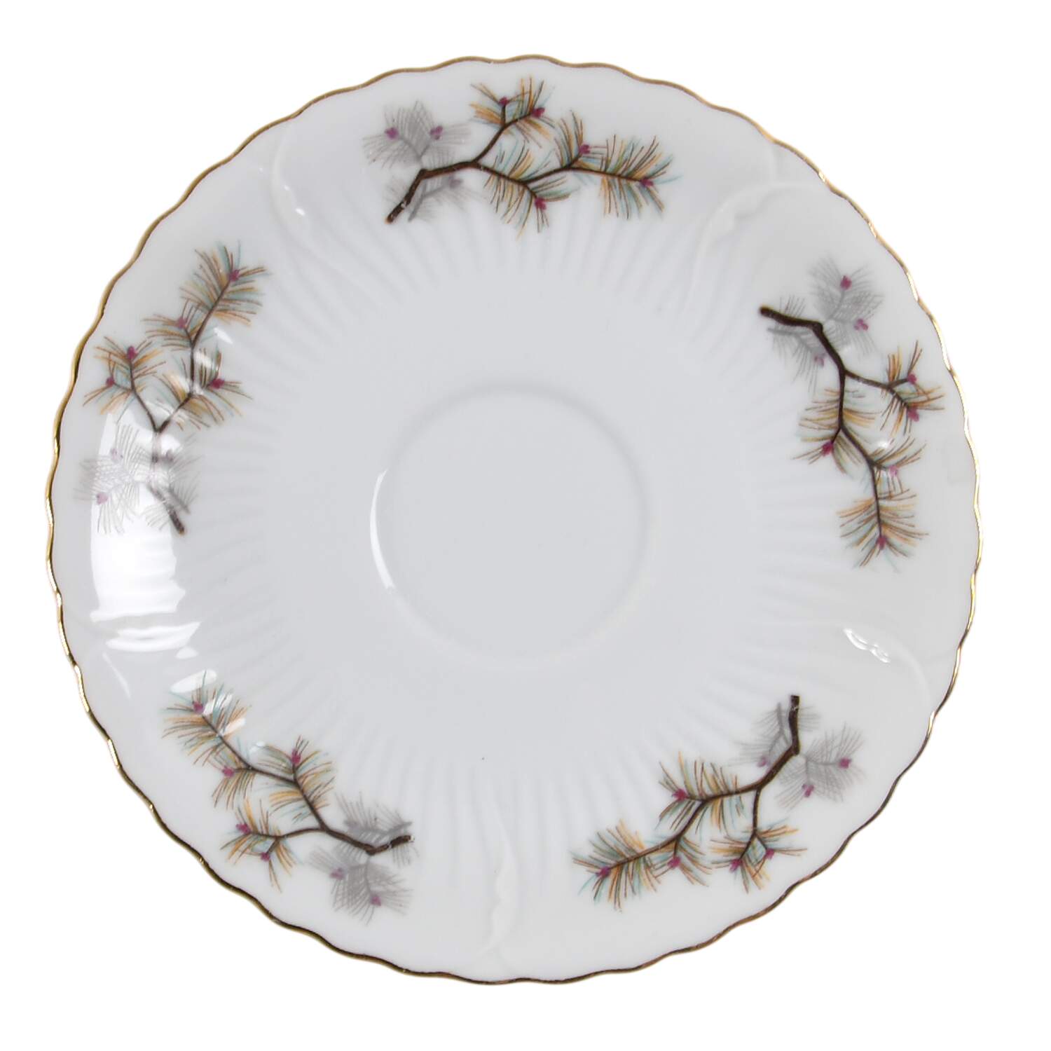 Pine Cone Saucer by Gold China-1