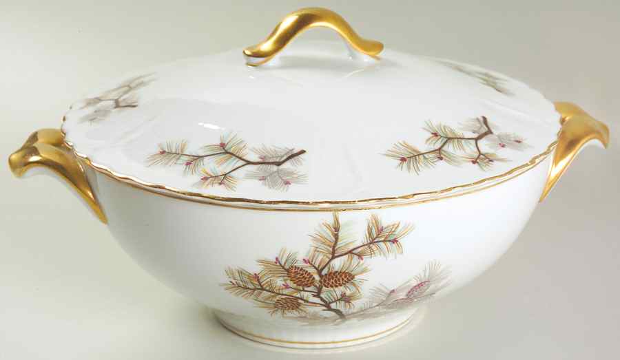 Pine Cone Round Covered Vegetable by Gold China-1