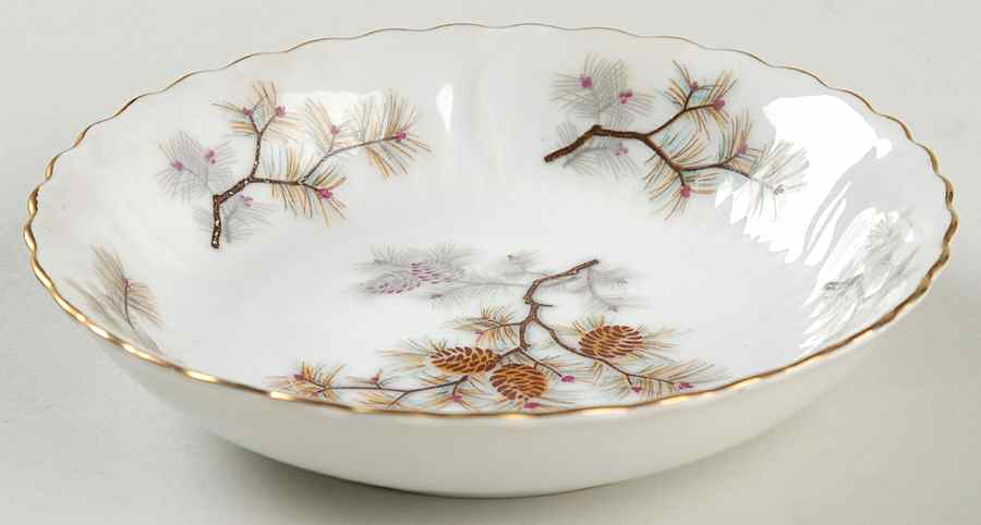 Pine Cone Fruit/Dessert (Sauce) Bowl by Gold China-1