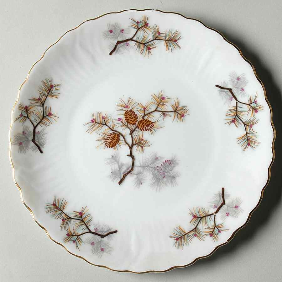 Pine Cone Bread & Butter Plate by Gold China-1