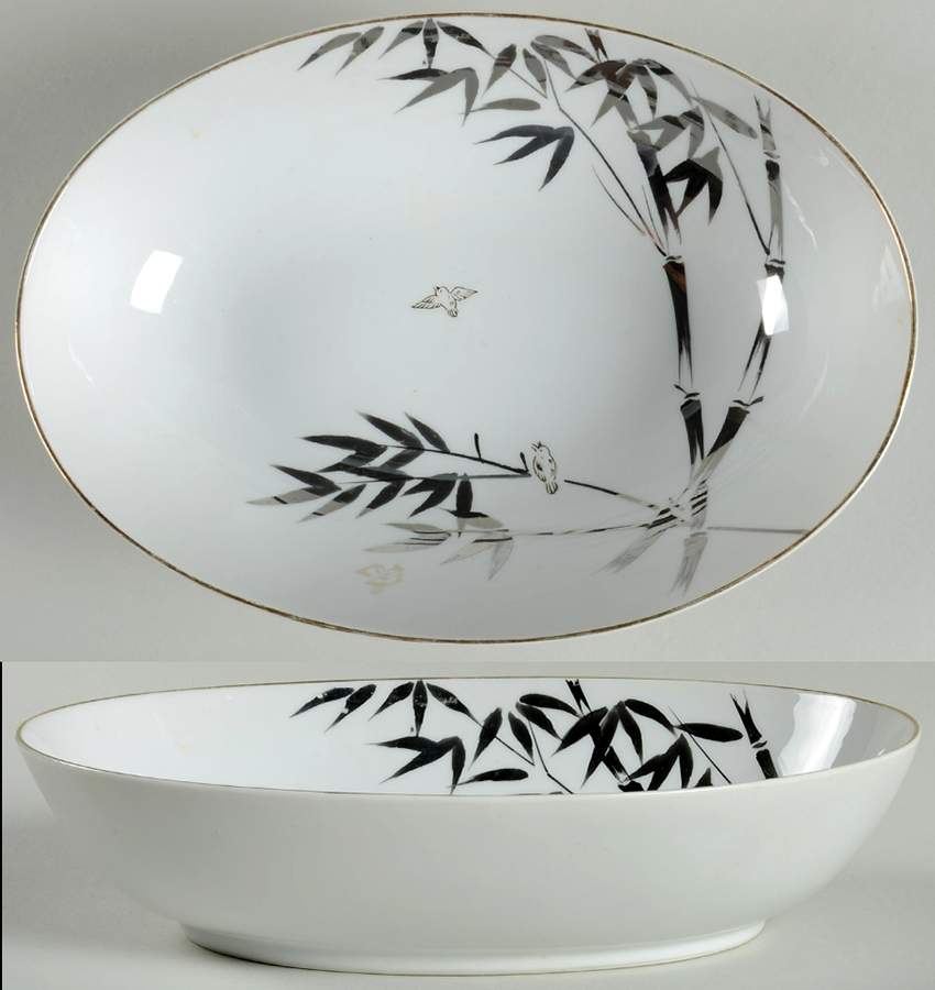 Plabamboo 10" Oval Vegetable Bowl by Gold China-1