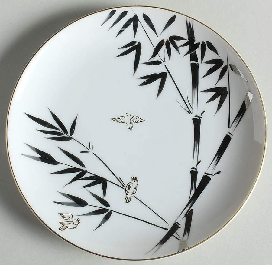 Plabamboo Bread & Butter Plate by Gold China-1