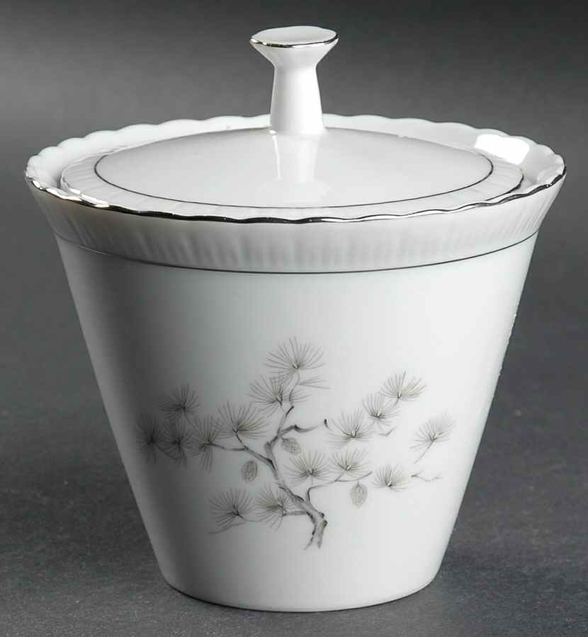 Regal Pine Sugar Bowl & Lid by Gold China-1