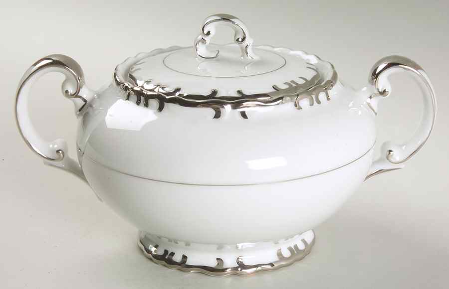 Starlite Sugar Bowl & Lid by Gold China-1