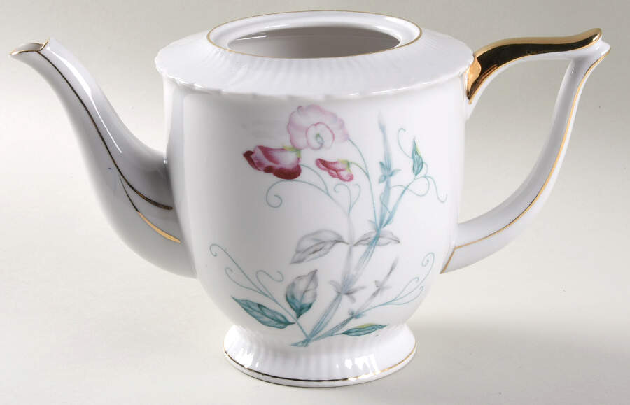 Sweet Pea Teapot No Lid by Gold China-1