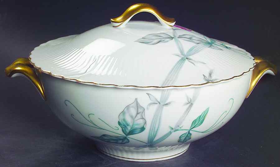 Sweet Pea Round Covered Vegetable by Gold China-1