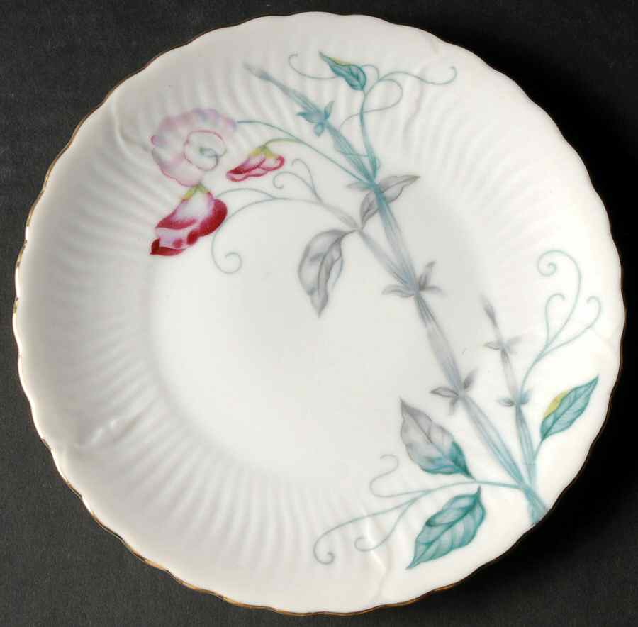 Sweet Pea Bread & Butter Plate by Gold China-1