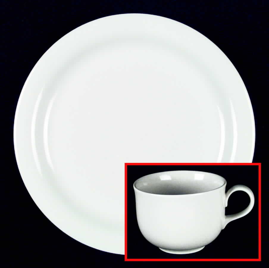 Bavarian White Dinner Plate by Goebel-1