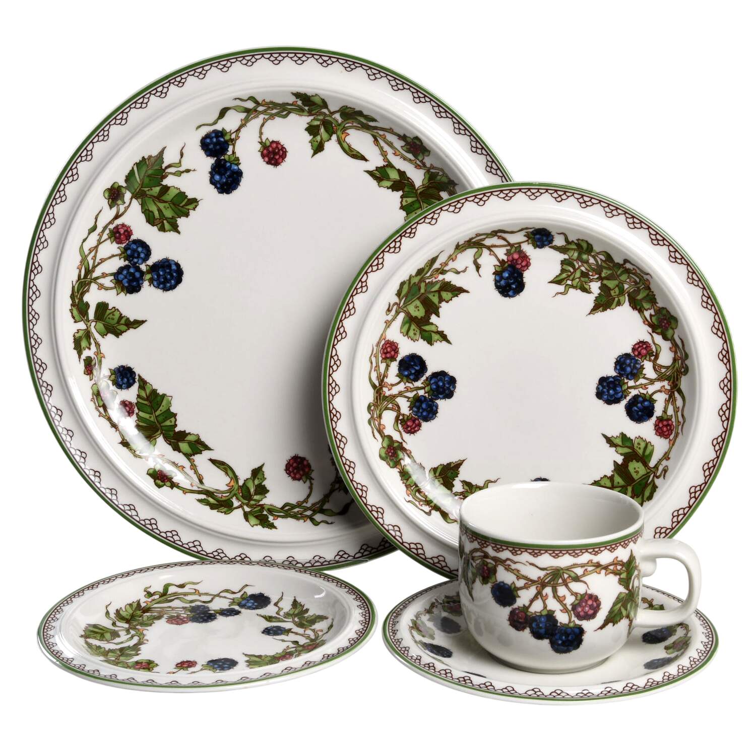 Brombeere 5 Piece Place Setting by Goebel-1