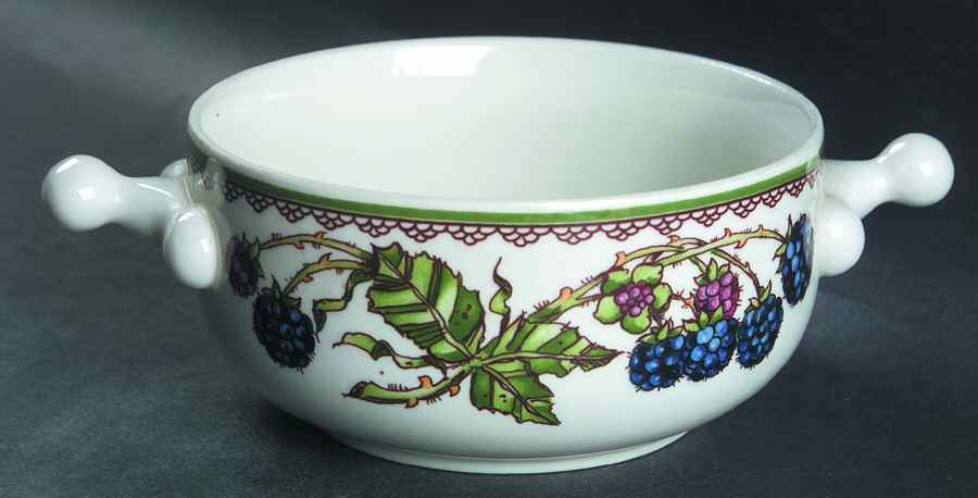 Brombeere Flat Cream Soup Bowl by Goebel-1