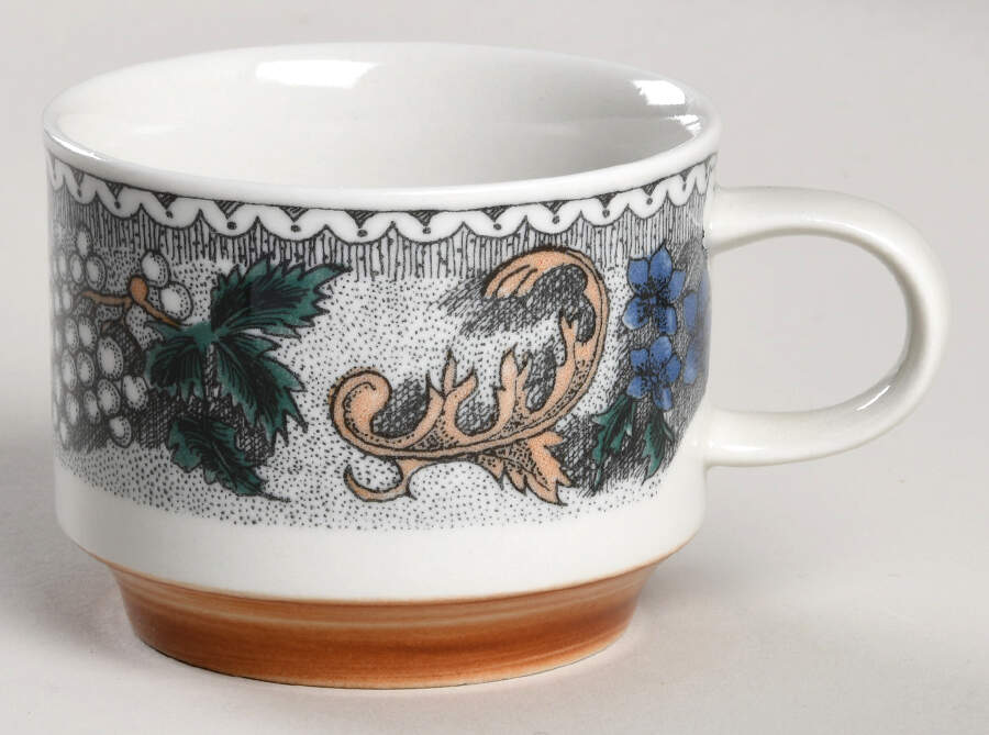 Burgund Flat Demitasse Cup by Goebel-1