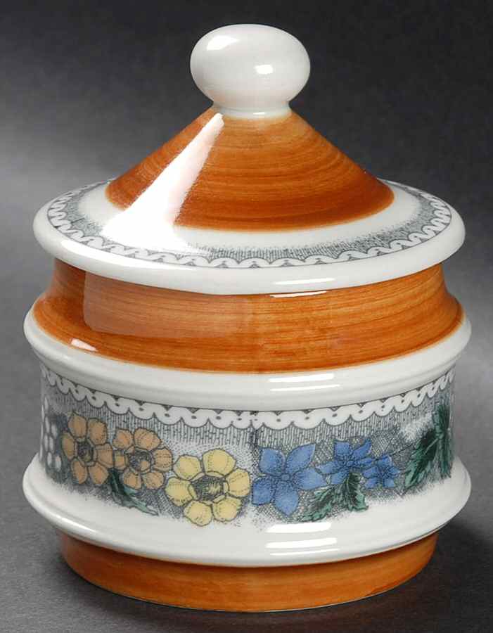 Burgund Sugar Bowl & Lid by Goebel-1