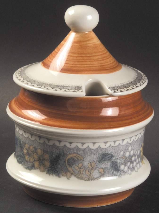 Burgund Sugar Bowl & Lid by Goebel-1